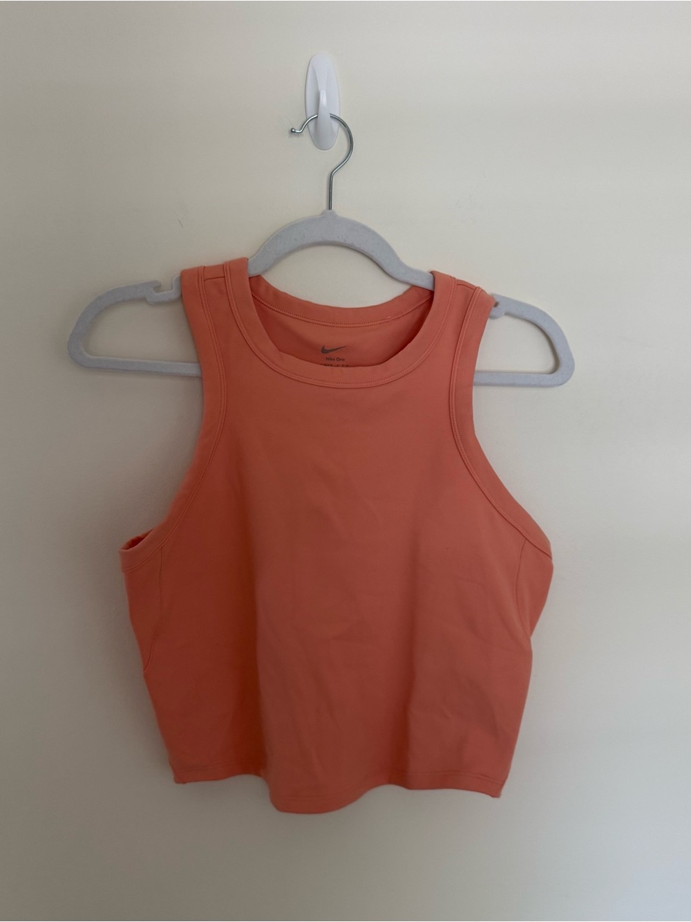 Nike Women's Coral-Orange Crop Tank